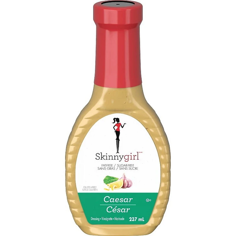 Skinnygirl Caesar Dressing, Fat-Free, Sugar-Free Salad Dressing, 237 mL