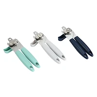 Mainstays Manual Can Opener with Integrated Bottle Opener Blue, Teal, or Grey, Mainstays Manual Can Opener
