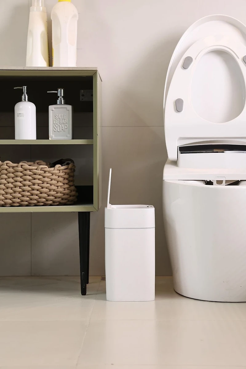 2 Pack, Step N' Sort Motion Sensor Touchless Trash Can, 16L and 11L