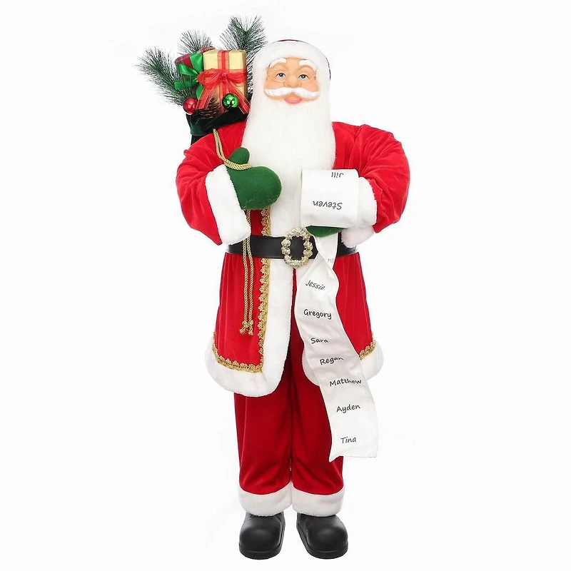 Holiday Time 48" Fabric Santa Decor