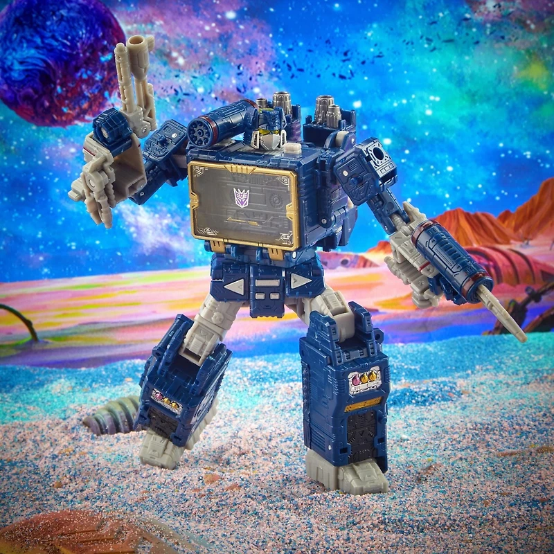 Transformers Generations Legacy, figurine Soundwave classe Voyageur, pour enfants à partir de 8 ans, 17,5 cm