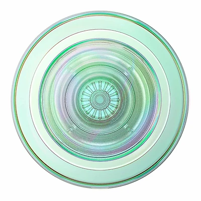 PopSockets PopGrip pour MagSafe Rond avec Anneau Adaptateur Turquoise Irisée