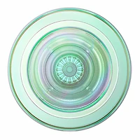 PopSockets PopGrip pour MagSafe Rond avec Anneau Adaptateur Turquoise Irisée
