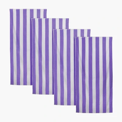 SERVIETTES DE PLAGE À RAYURES CABANA MAINSAYS, PAQUET DE 4