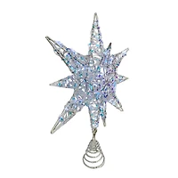 Holiday Time Prismatic Star Battery Operated LED Christmas Tree Topper, 15.5"