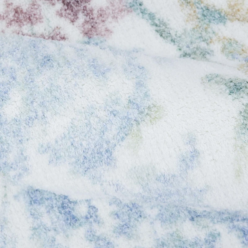 home trends Pastel Floral Digital Print 2 Piece Bath Rug Set
