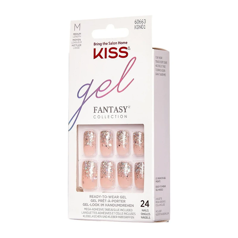 Kiss Gel Fantasy - faux ongles, 28 comptes
