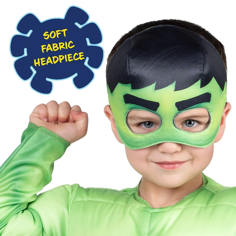 MARVEL’S HULK TODDLER COSTUME - Muscle Chest Jumpsuit with Fabric Mask