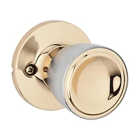 Weiser Beverly Passage Knobs in Bright Brass/Satin Chrome, Classic style, modern durability