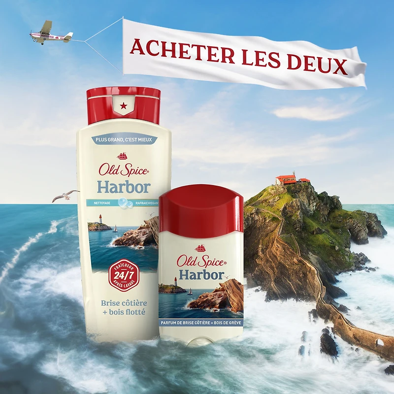 Désodorisant et antisudorifique invisible pour hommes Old Spice, Harbor