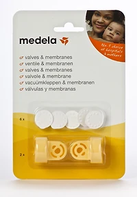 Medela Valves and Membranes, 6 valves and 2 valve heads