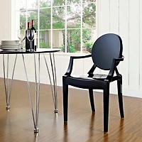 Heavenly Collection Plastic Arm Chair for Dining Area