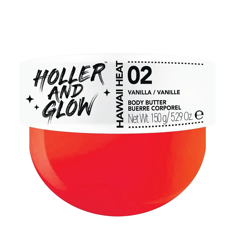 Holler & Glow Hawaii Heat – Beurre Corporel à la Vanille vanille, pivoine, d’ambre