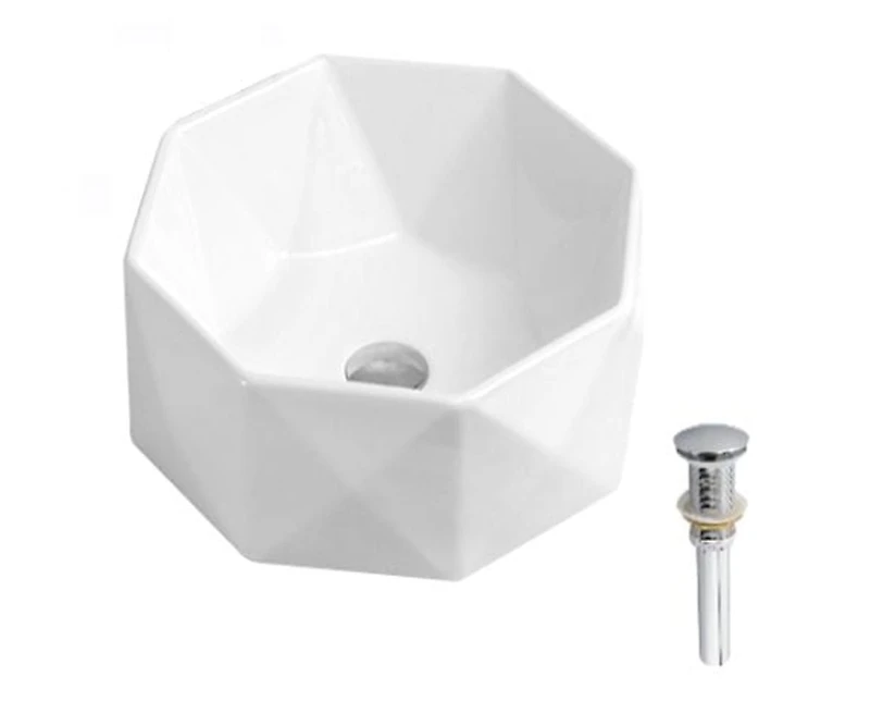DROP Bath and Kitchen DR091339 Bathroom Vessel Sink Set