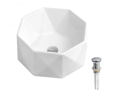 DROP Bath and Kitchen DR091339 Bathroom Vessel Sink Set