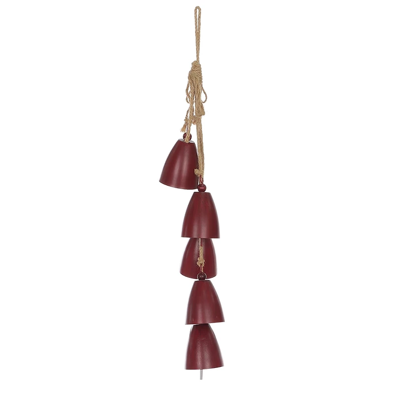 Holiday Time PL18in Metal Red Bells Ornament Home Decor