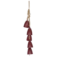 Holiday Time PL18in Metal Red Bells Ornament Home Decor