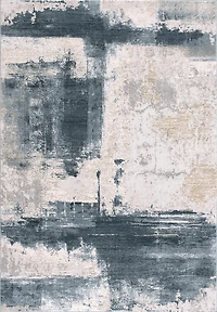 Rug Branch Silvia 2' x 7' (Exact Size: 2'2" x 7') Scandinavian Indoor Runner Rug, Blue Beige, Contemporary - Entryway, Hallway, Bathroom, and Kitchen