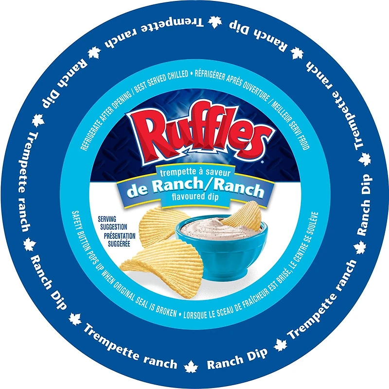 Ruffles Trempette à saveur de Ranch 425g