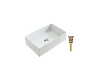 DROP Bath and Kitchen DR091369 Bathroom Vessel Sink Set
