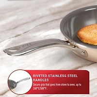 T-fal Excellence Céramique Poêle à Frire 20cm,Crème