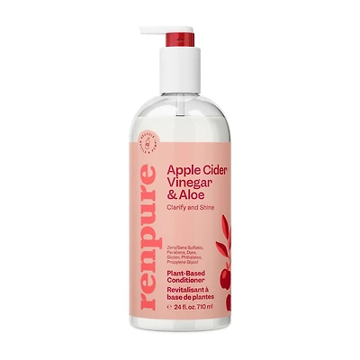 Renpure Apple Cider Vinegar & Aloe Conditioner, Plant-Based – Clarifies, Removes Residue and Nourishes for Shiny, Healthy Hair – For Dull Hair - 24 Fl Oz