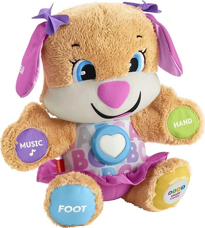 Fisher-Price Laugh & Learn Smart Stages Sis Jouet musical en peluche pour nourrissons et tout-petits - Édition anglaise