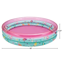 Play Day Piscine Rose À 3 Anneaux