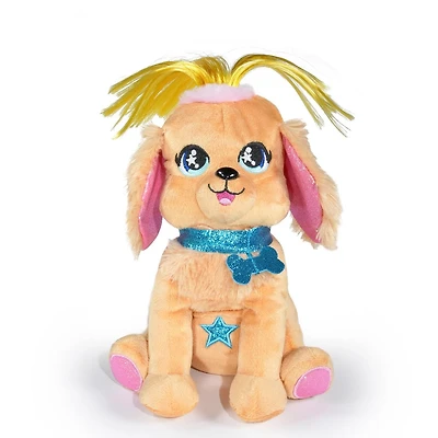 Pet Starz (Animaux vedettes, Étoile montante, Toutou vedette) –Billy le Golden Retriever- Peluche star du rock dansante