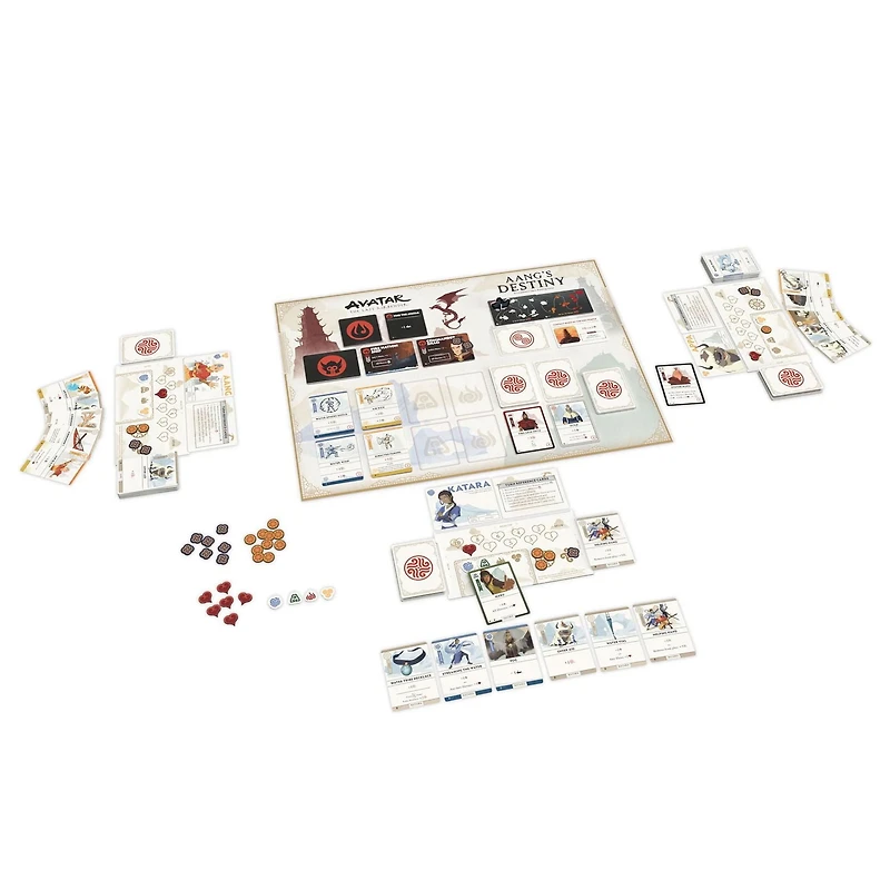 USAopoly Avatar The Last Airbender: Aang's Destiny Un Jeu De Plateau Coopérative Et Construction De Jeux