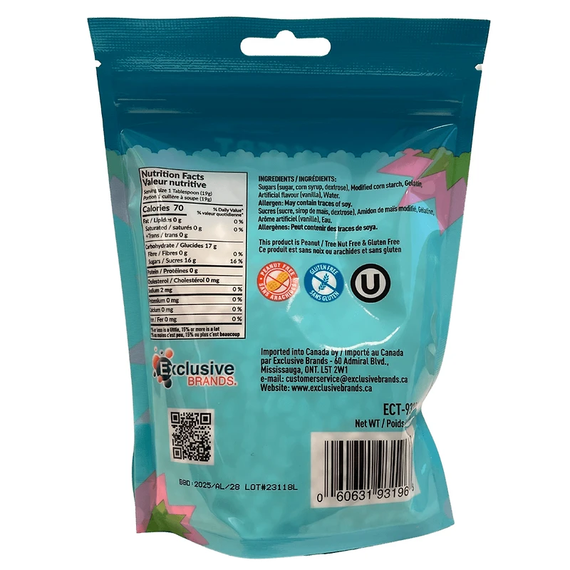 Garnitures de dessert scintillantes - Mini guimauves déshydratées Garnitures de dessert scintillantes - Mini guimauves déshydratées 85g