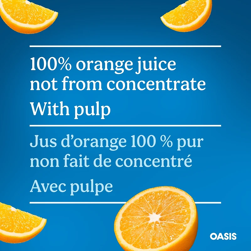 Orange Juice with Pulp, Not from Concentrate, 1.5 L