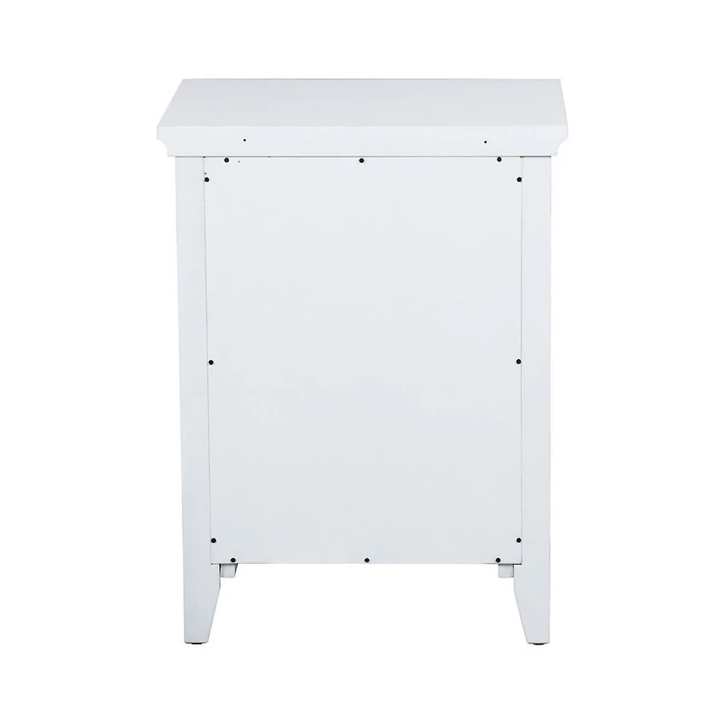 Homylin Modern Nightstand Metal Locker End Side Table Steel Bedside Storage Cabinet with Shelves Easy Assembly for Living Room Bedroom