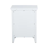 Homylin Modern Nightstand Metal Locker End Side Table Steel Bedside Storage Cabinet with Shelves Easy Assembly for Living Room Bedroom