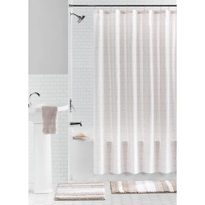 Mainstays Ensemble d'accessoires de Bain Ikat, 15 Pièces, Beige