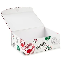 Boîte-cadeau moyenne –  blanche. Livraison du père Noël – 13 po de Hallmark