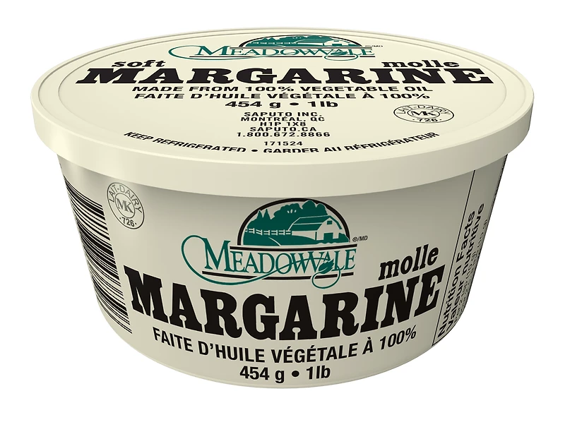 Meadowvale Soft Margarine, 454g tub, 454g