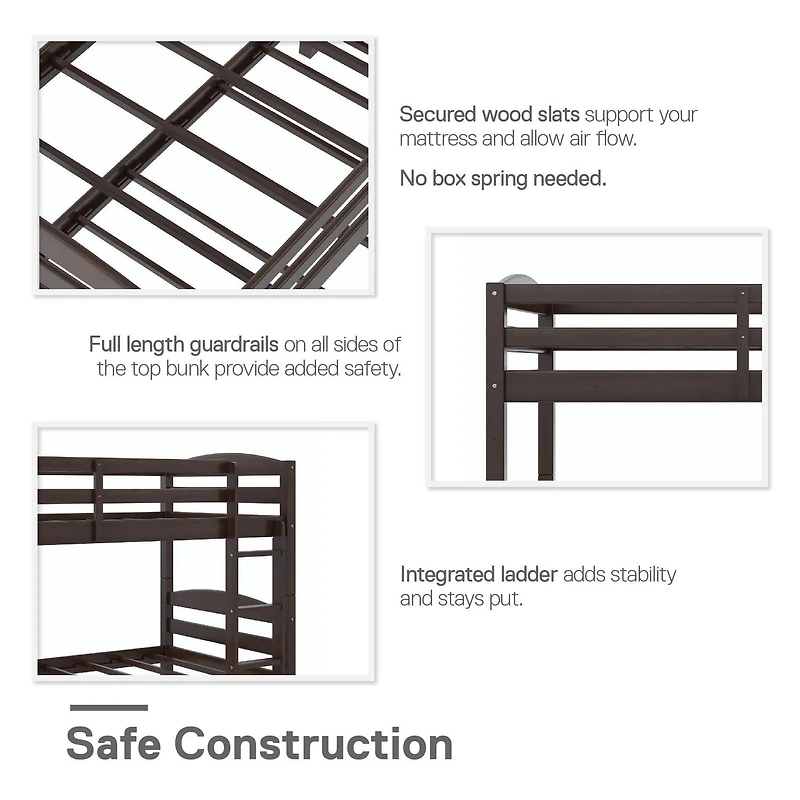 Lit superposé pour enfant (format une place) Leighton de Better Homes & Gardens