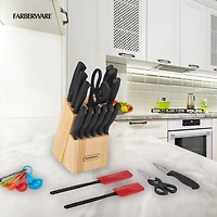 Farberware 23 piece Knife Set, Dishwasher safe.