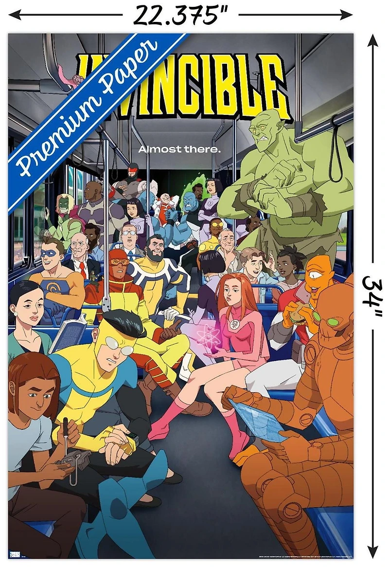 Invincible: Season 2 - Bus One Sheet Wall Poster, 22.375" x 34"