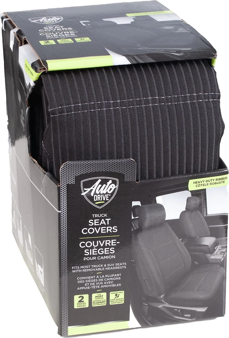 Auto Drive 2-piece Santos Heavy Duty Truck Seat Cover, Made for Truck design