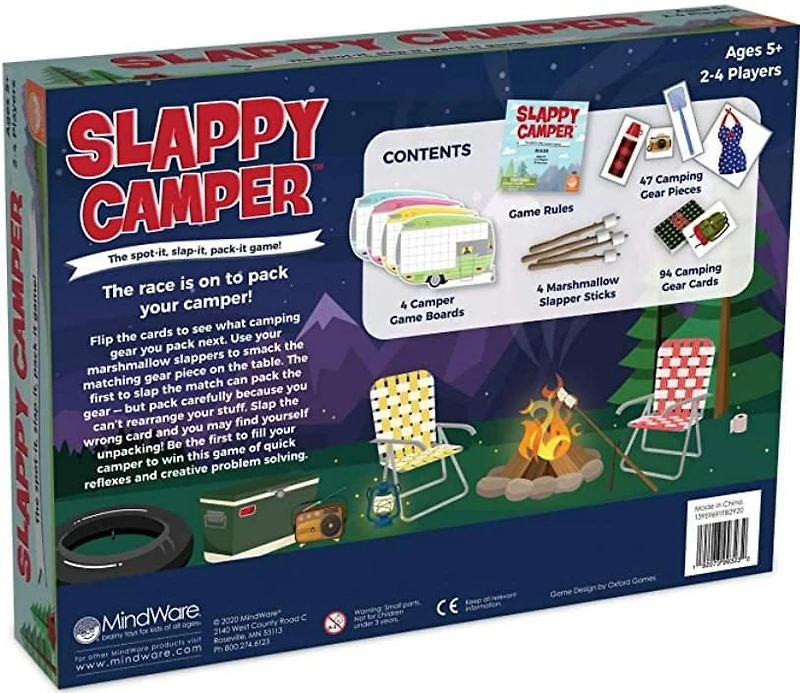 Slappy Camper!, A Think-Fast & Pack -Your-Camper Game
