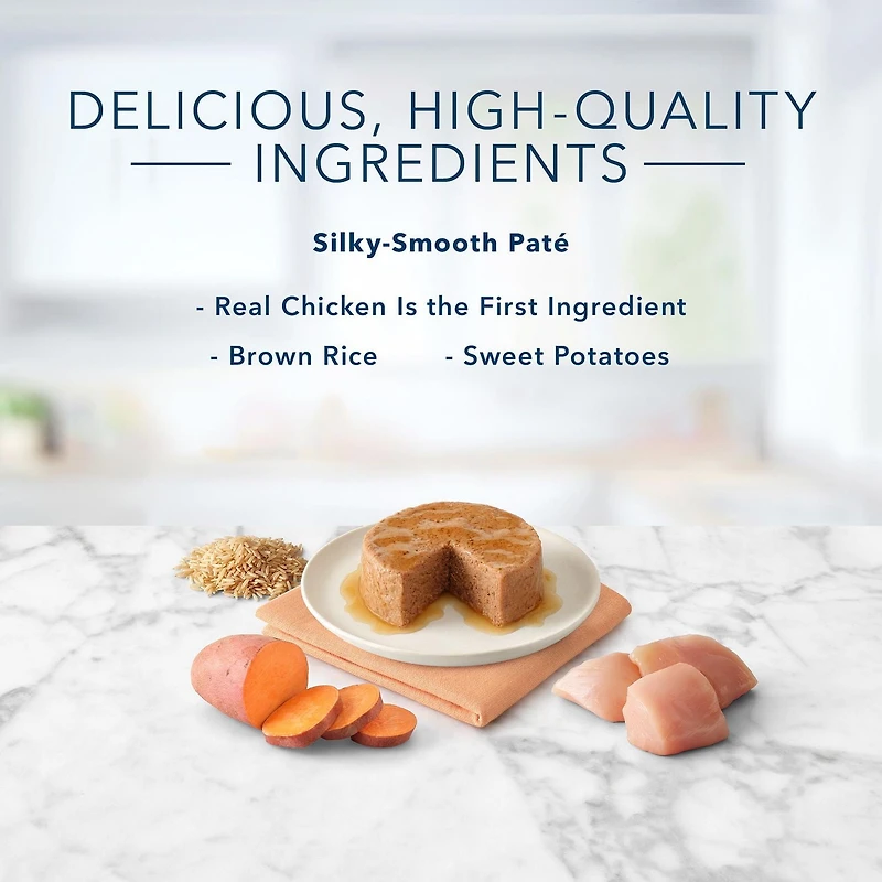 Blue Buffalo Tastefuls Chicken Entrée Pate Natural Adult Cat Wet Food, 156g