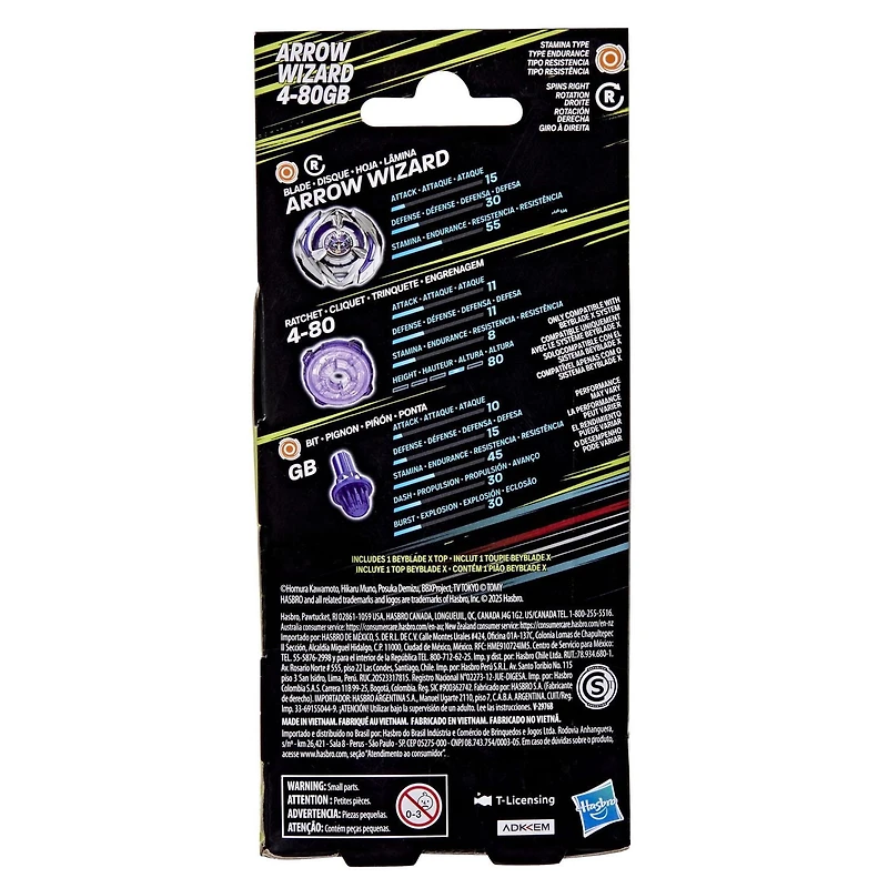 Beyblade X Booster Pack Arrow Wizard 4-80GB
