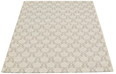 ECARPETGALLERY 5'0" x 7'7"  Floral Collage Handmade Area Rug for Living Room, Dining Room and Bedroom in Grey