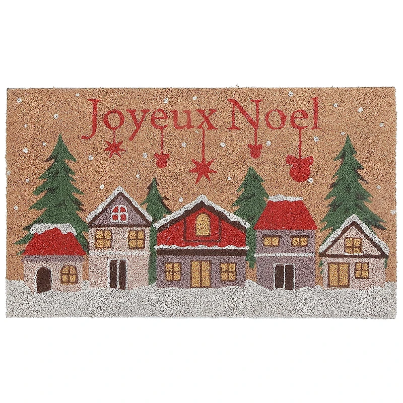 Paillasson En Fibre De Coco (Village DHiver - Joyeux Noel)