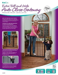 KidCo G1201 Extra Tall And Wide Auto Close Gateway
