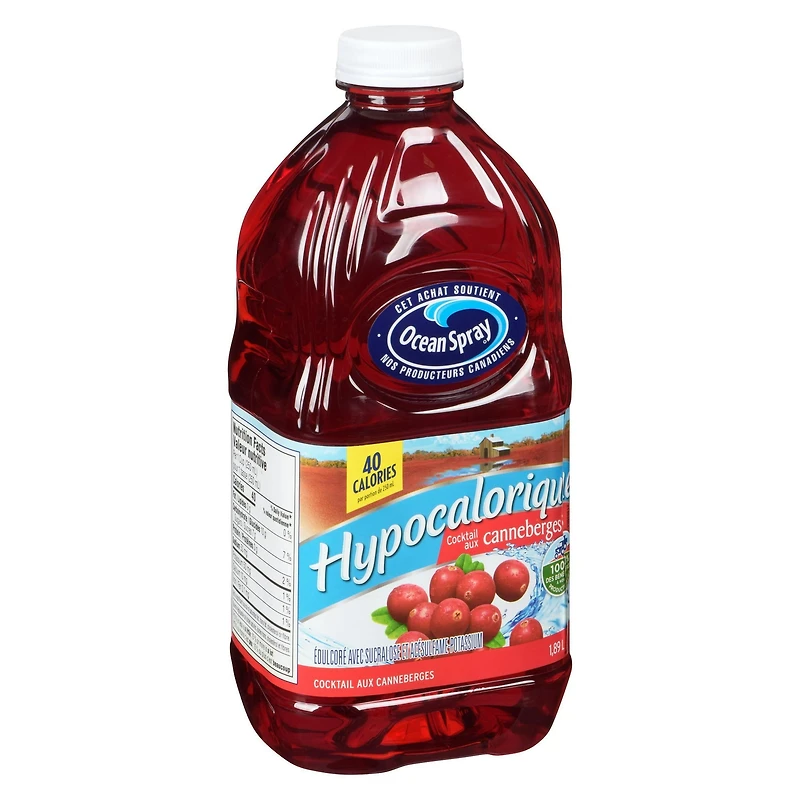 Ocean Spray Cocktail de Canneberges Faible en Calories 1.89L