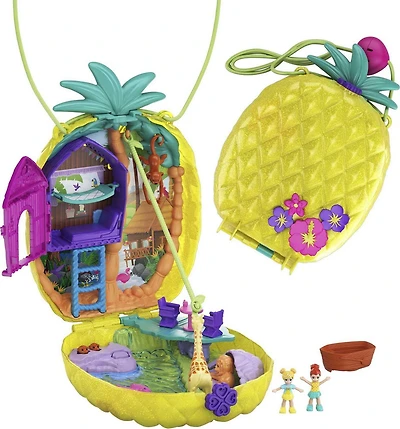 Polly Pocket Tropicool Pineapple Wearable Compact Purse