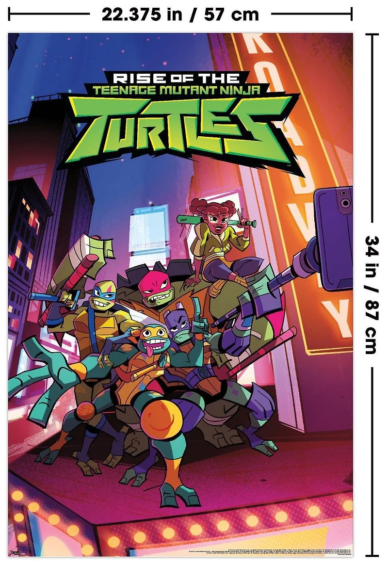 Rise Of The Teenage Mutant Ninja Turtles - Group Wall Poster, 22.375" x 34"